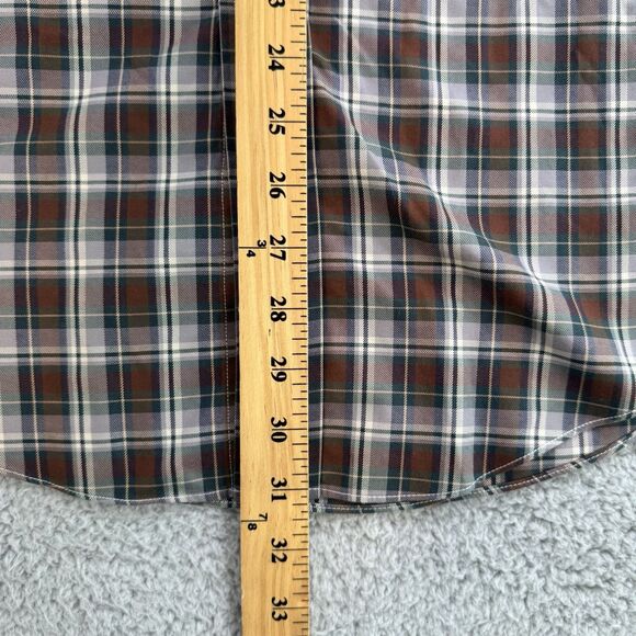 Brooks Brothers Shirt Mens L Brown Plaid Long Sleeve Button Down Casual Cotton - Picture 6 of 8